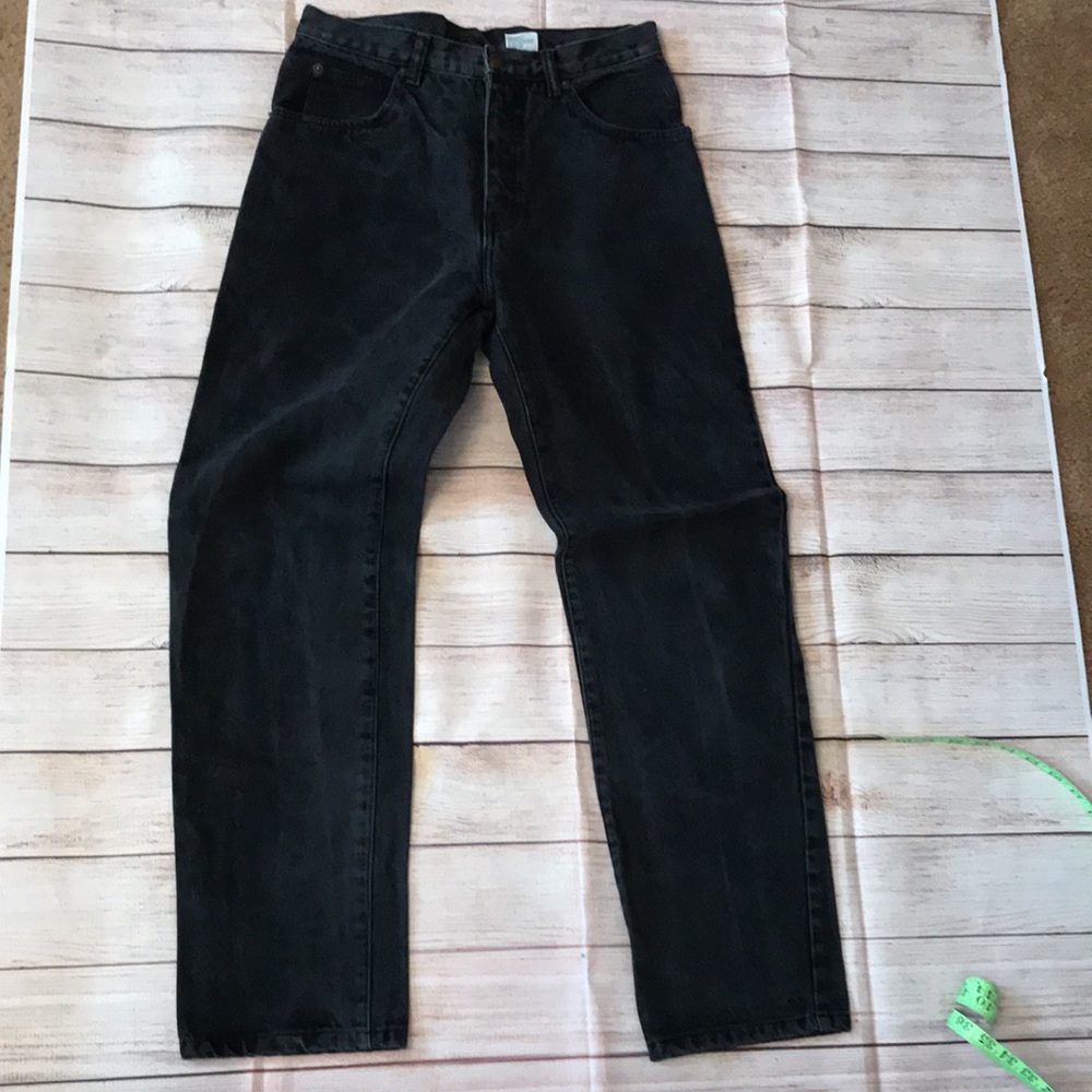 VTG Jordache charcoal black mom jeans L4